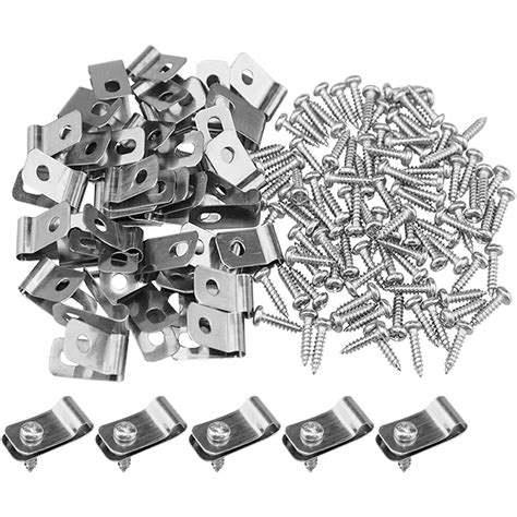 100pcs Wire Fence Clips Cattle Panel Cage Clips Fence Clamp Aluminum