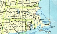 Mapa Político de Massachusetts - Tamaño completo | Gifex