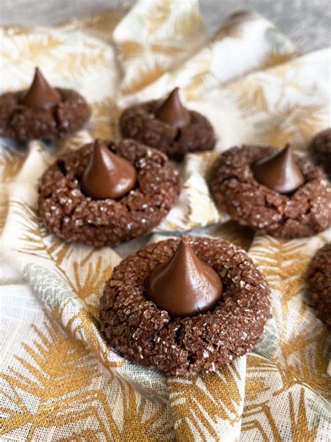 Chocolate Sugar Kiss Cookies 4 Ingredients 20 Minutes 2 Doz Cookies