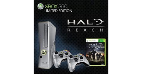 Xbox 360 4gb Limited Edition Halo Reach Console With 2 Pads