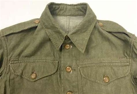 Original 1949 Dated British Army Denim Battledress Blouse Size 6
