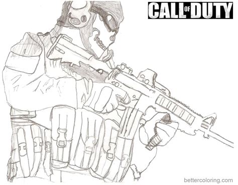 How to get colored bullets in cod mw and warzone. Call of Duty Coloring Pages Sketch - Free Printable ...