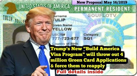 Green card, or permanent resident card, is a permanent visa for usa that gives you the status of a permanent resident along with legal rights to work in depending upon eligibility and qualification, one can apply under one of these individual categories to get a green card that will grant permanent. Four Million USA Green card applications to be thrown out - YouTube