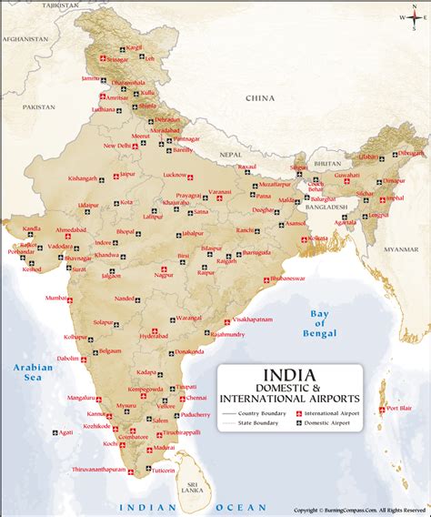 Indira Gandhi International Airport On Political Map Of India
