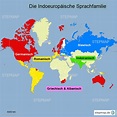 StepMap - Indoeuropäische Sprachfamilie - Landkarte für Welt