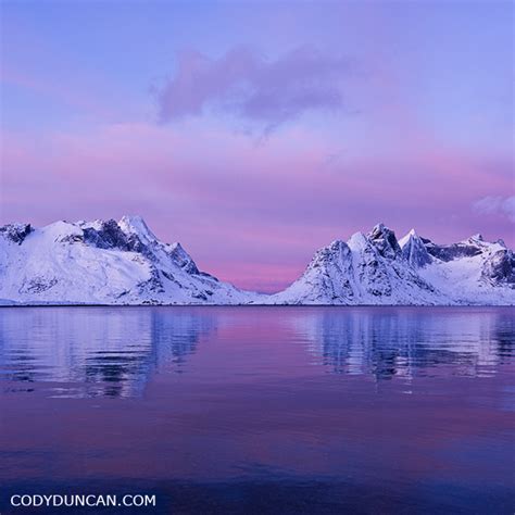 Winter Landscape Photo Gallery Lofoten Islands Norway