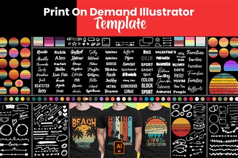 Print On Demand Illustrator Template Graphic By Kdp Champ · Creative Fabrica