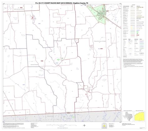 Pl 94 171 County Block Map 2010 Census Hopkins County Block 15