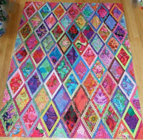 35 Stunning Diamonds Kaffe Fassett Quilts Patterns Free In 2020 Kaffe