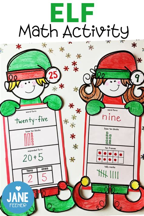 Elf Math Activity Representing Numbers | Fun classroom activities, Math
