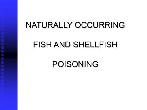 5 Fish And Shellfish Poisoning