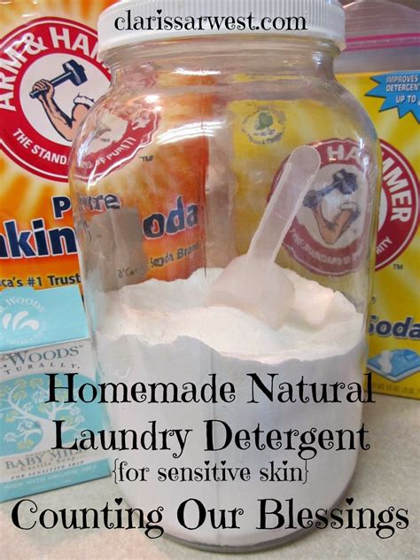 Homemade Natural Laundry Detergent For Sensitive Skin Dry Laundry