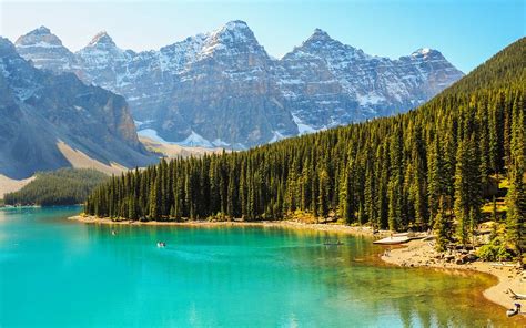 Rocky Mountains Reflecting In Lake Moraine Alberta