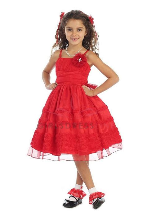 Pin By Maria Pellanne On Vestido Girls Dresses Red Flower Girl
