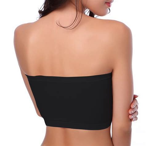 Padded Bandeau Bra Seamless Strapless Wirefree Sodacoda Online Store