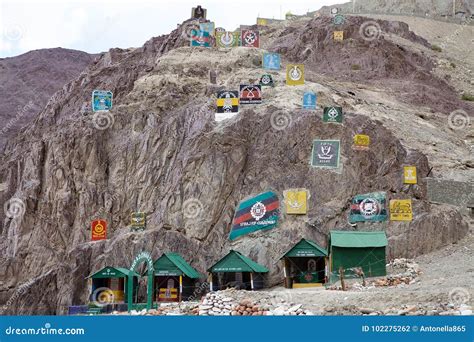 Emblems Of Indian Army In Ladakh India Editorial Photography Image