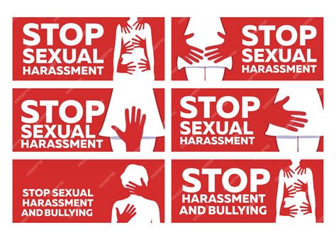 Premium Vector Stop Sexual Harassment And Bulling Banner