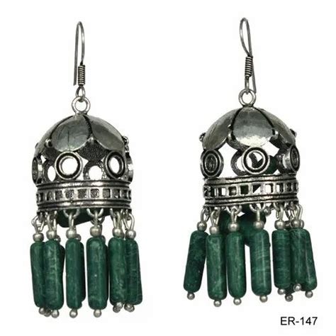Brass And Alloy Jhumki Oxidized Jewellery 1 Pair At Rs 125pair In
