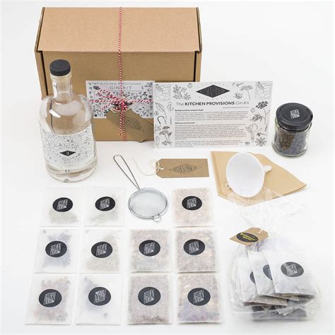 Make Your Own Gin Kit Deluxe Edition By Kitchen Provisions