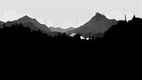 Minimalist Mountain Black And White Wallpapers Wallpaper