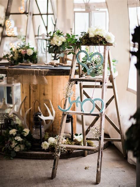 Done in white drapes, hanging. Rustic Wedding Decor Ideas and Inspiration