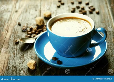 Blue Coffee Cup Stock Image Image Of Decoration Breakfast 54491237