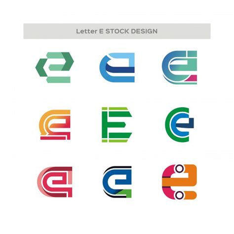 Premium Vector Letter E Stock Design Logo Lettering Logo Design