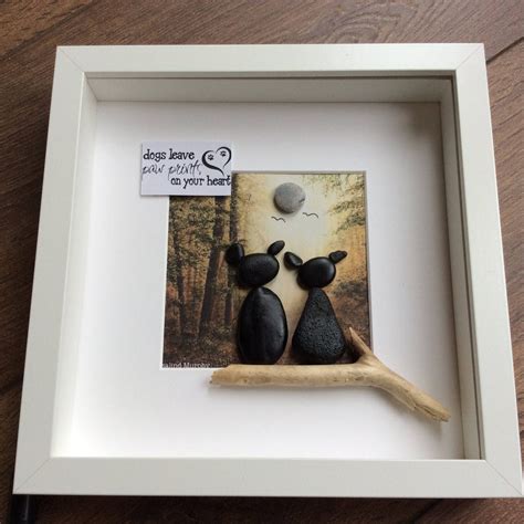PebbleArt dog picture, gifts for her, gifts for him, dog picture ...