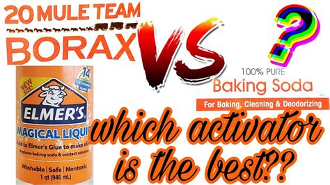 Testing Activators For Slimeborax Vs Contact Solution Vs Elmers Which