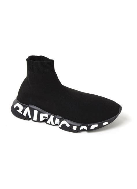 Discover all details on how to return in the client service area. Balenciaga Speed Trainer sneaker met logo • Zwart • de ...