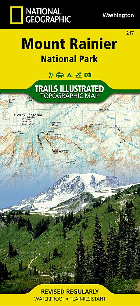 Buy Map Mount Rainier National Park Map 217 By National Geographic