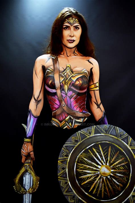 Wonder Woman Bodypaint By Broccolicattwitch On Deviantart