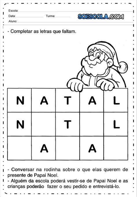 Cruzadinha Sobre O Natal