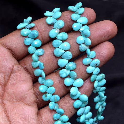 Extremely Rare Natural Turquoise X Mm X Mm Pear Faceted Etsy