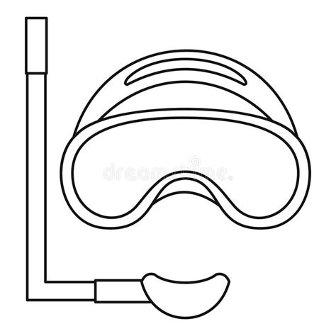Pypus is now on the social networks, follow him and get latest free coloring pages and much more. Scuba Mask And Snorkel Icon, Outline Style Stock Vector ...