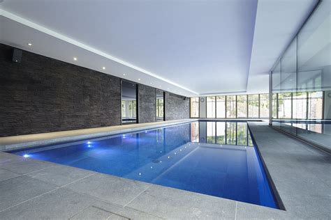 Luxury Indoor Swimming Pool With Bespoke Lighting Indoor Swimming