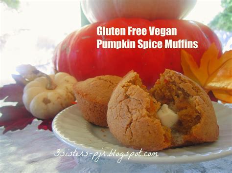 3sisters Gluten Free Vegan Pumpkin Spice Muffins