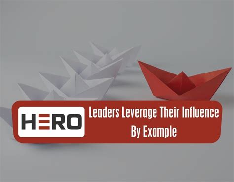Leaders Leverage Their Influence By Example Leadertreks Youth Ministry