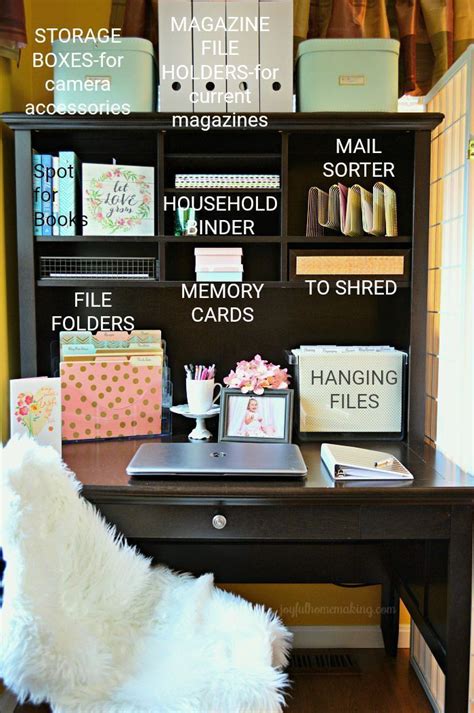 Office Organization Ideas Joyful Homemaking Desk