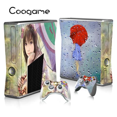 Lovely Girl Skins For Microsoft Xbox 360 Slim Console Control Stick