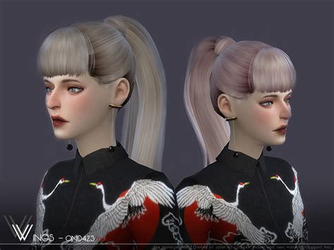 The Sims Resource Wings On0423 Hair Sims 4 Hairs