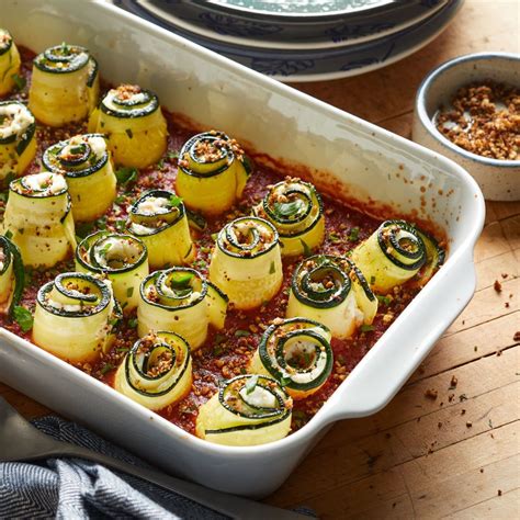 Zucchini Lasagna Rolls Recipe Eatingwell