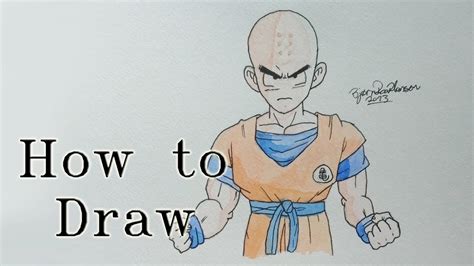 Please note the following points: How to draw Krillin from Dragon Ball Z by Zaromaru - YouTube