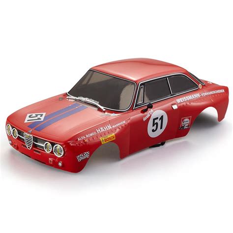 rc hobby killerbody 48319 alfa romeo 2000 gtam body shell red semi finished for 1 10 other rc