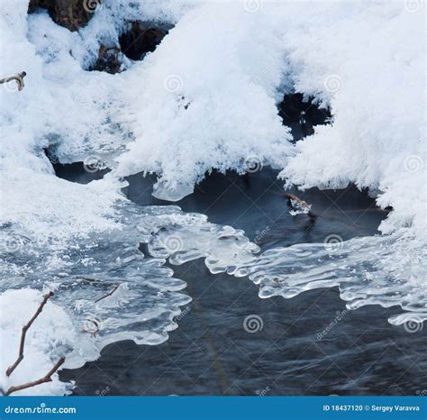Melting Ice On The River Stock Photo Image 18437120