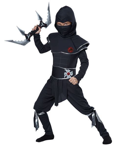 Ninja Warrior Black Stealth Japanese Assassin Book Week Boys Costume Ebay