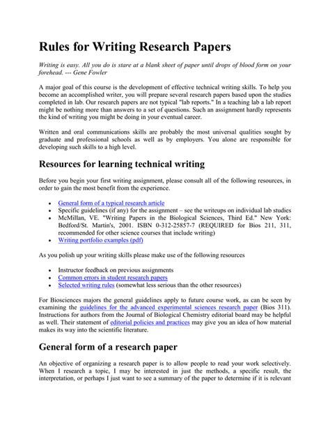 how to write the sources for research paper