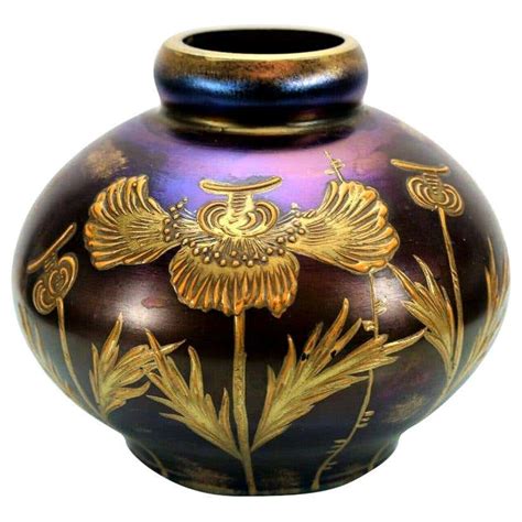 Lötz Art Nouveau Ruby Enameled Glass Vase Loetz For Sale At 1stdibs