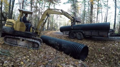 Installing Culvert Pipe On New Driveway Youtube
