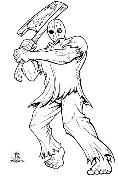 Friday The 13th Coloring Pages Coloring Pages